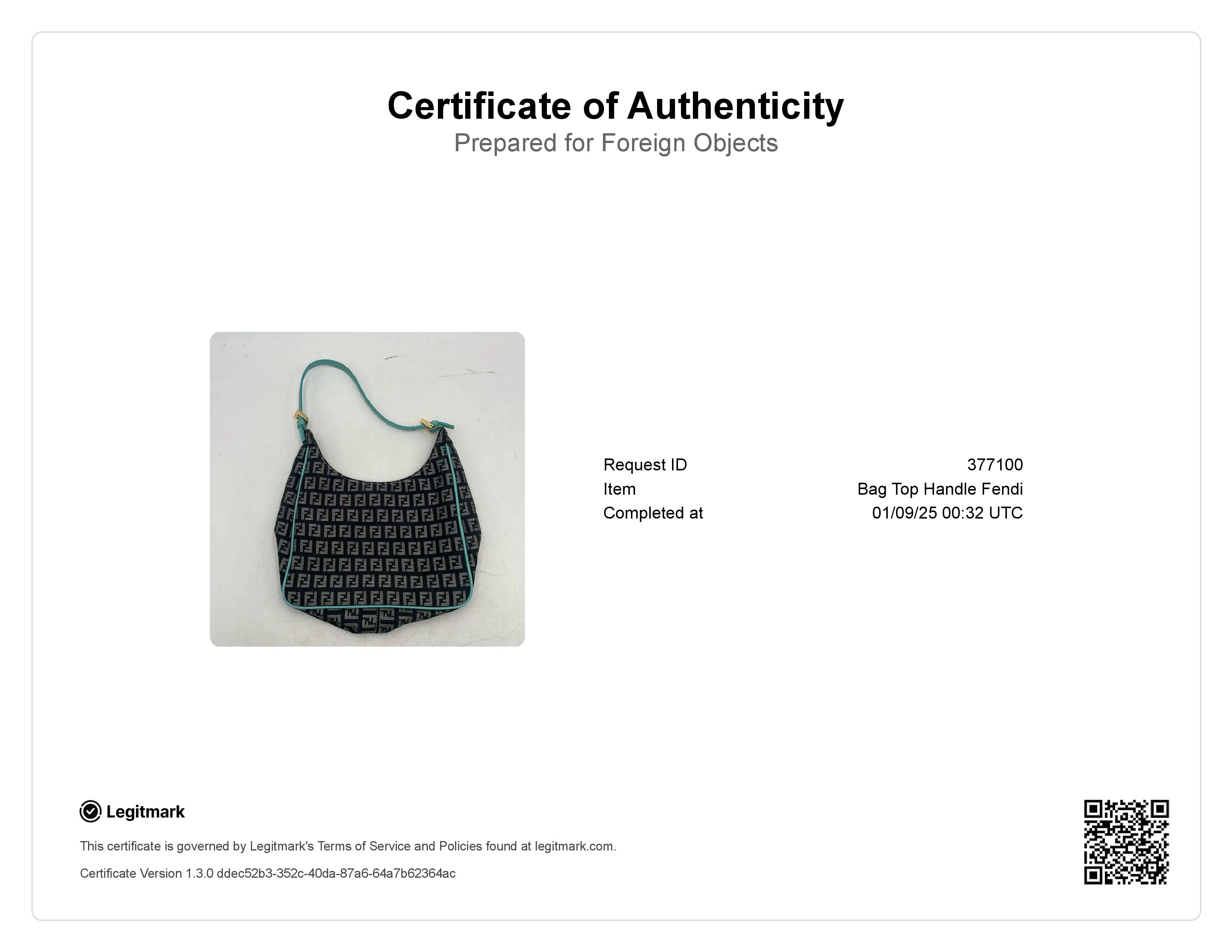 Fendi Zucchino Canvas Mini Hobo Bag