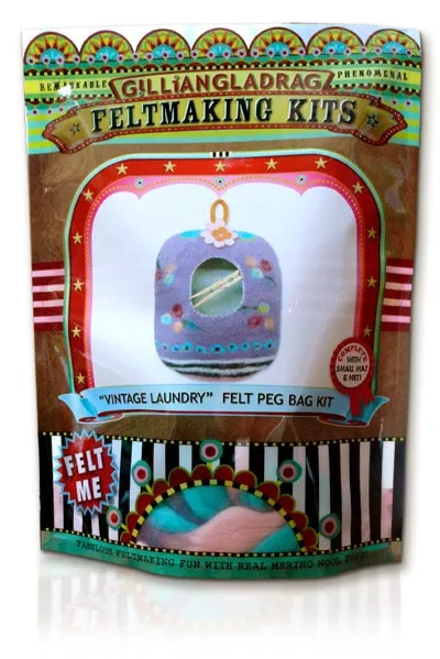 GillianGladrag Vintage Laundry Felt Peg Bag Kit