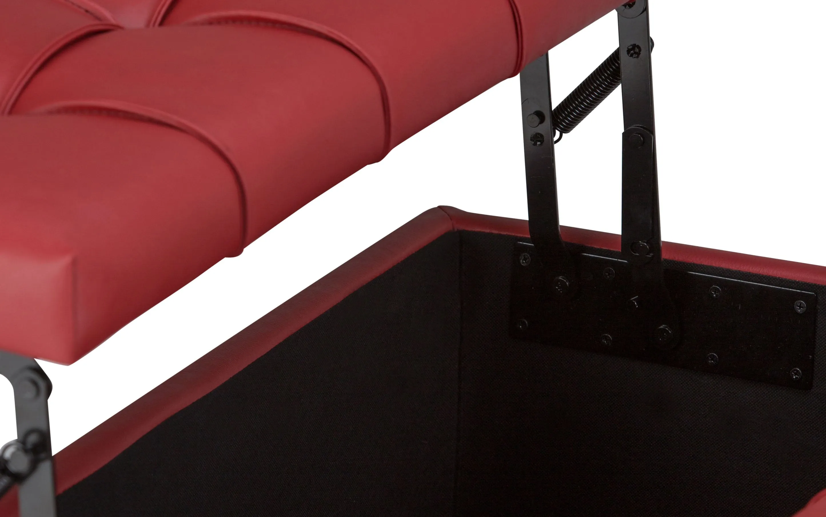 Harrison Coffee Table Ottoman in Vegan Leather