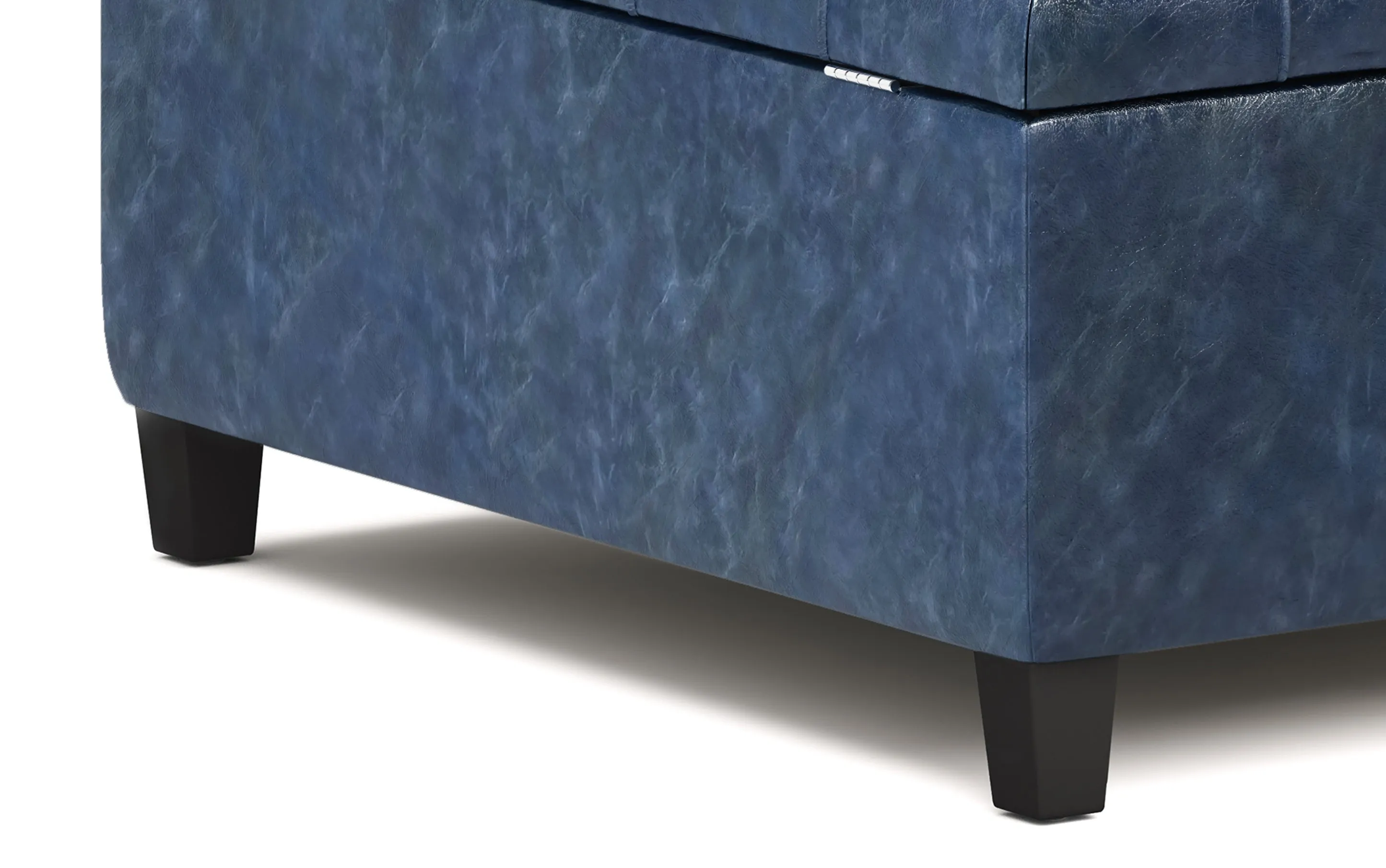 Harrison Coffee Table Ottoman in Vegan Leather