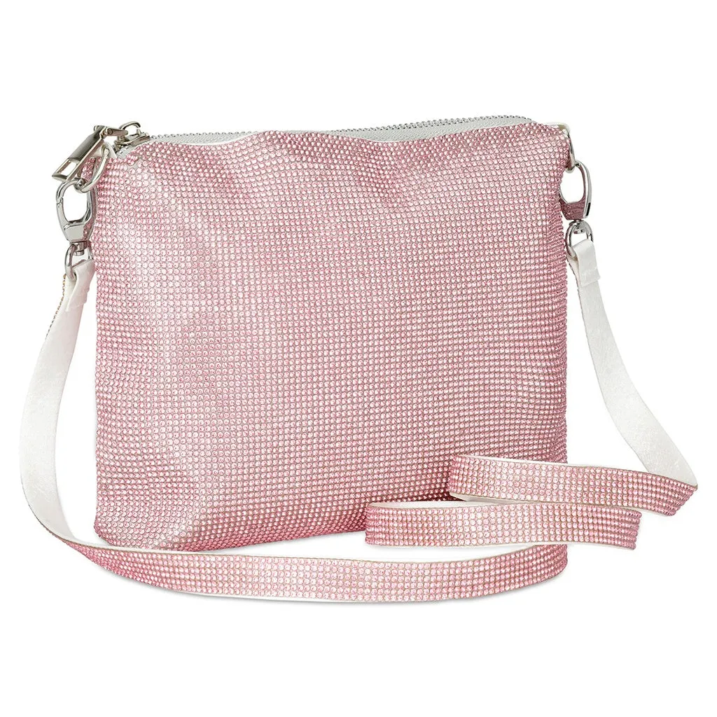 Iscream Crystal Crossbody Bag - Rose