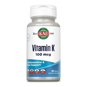 KAL Vitamin K 100mcg 100 Tablets
