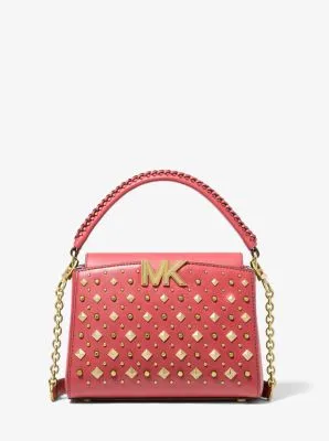 Karlie Graphic Logo Striped Leather Crossbody Bag | 55741