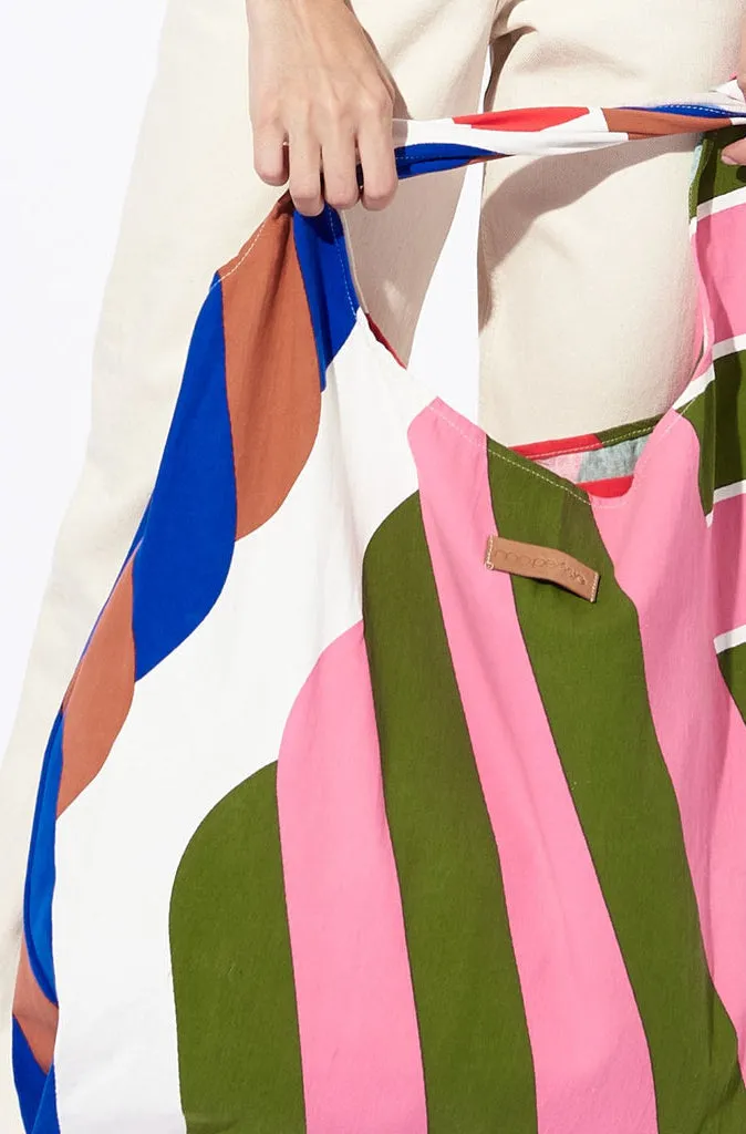 Mapoesie Alto X Large Bag in Lime and Candy