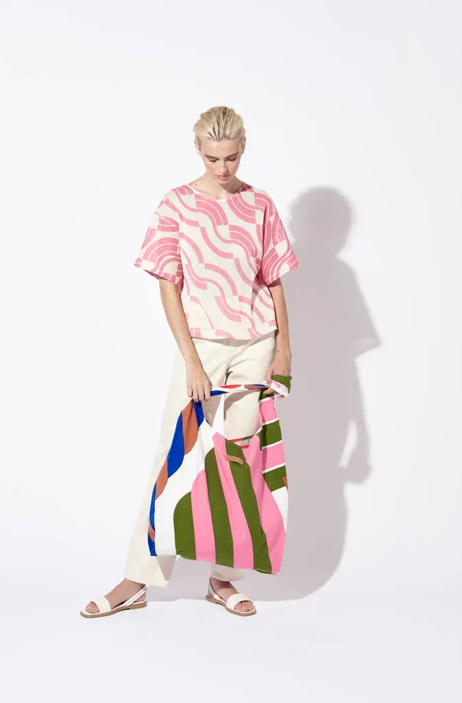 Mapoesie Alto X Large Bag in Lime and Candy
