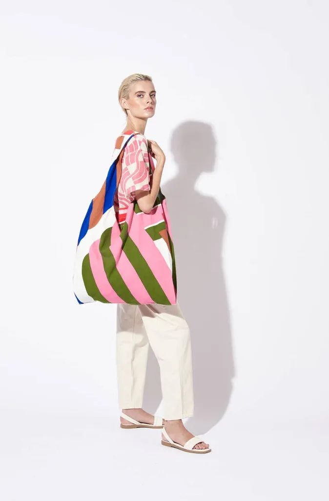 Mapoesie Alto X Large Bag in Lime and Candy