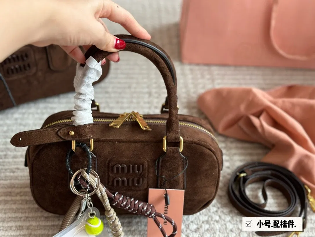 MIU004 Small/Medium Arcadie Suede Leather Bag