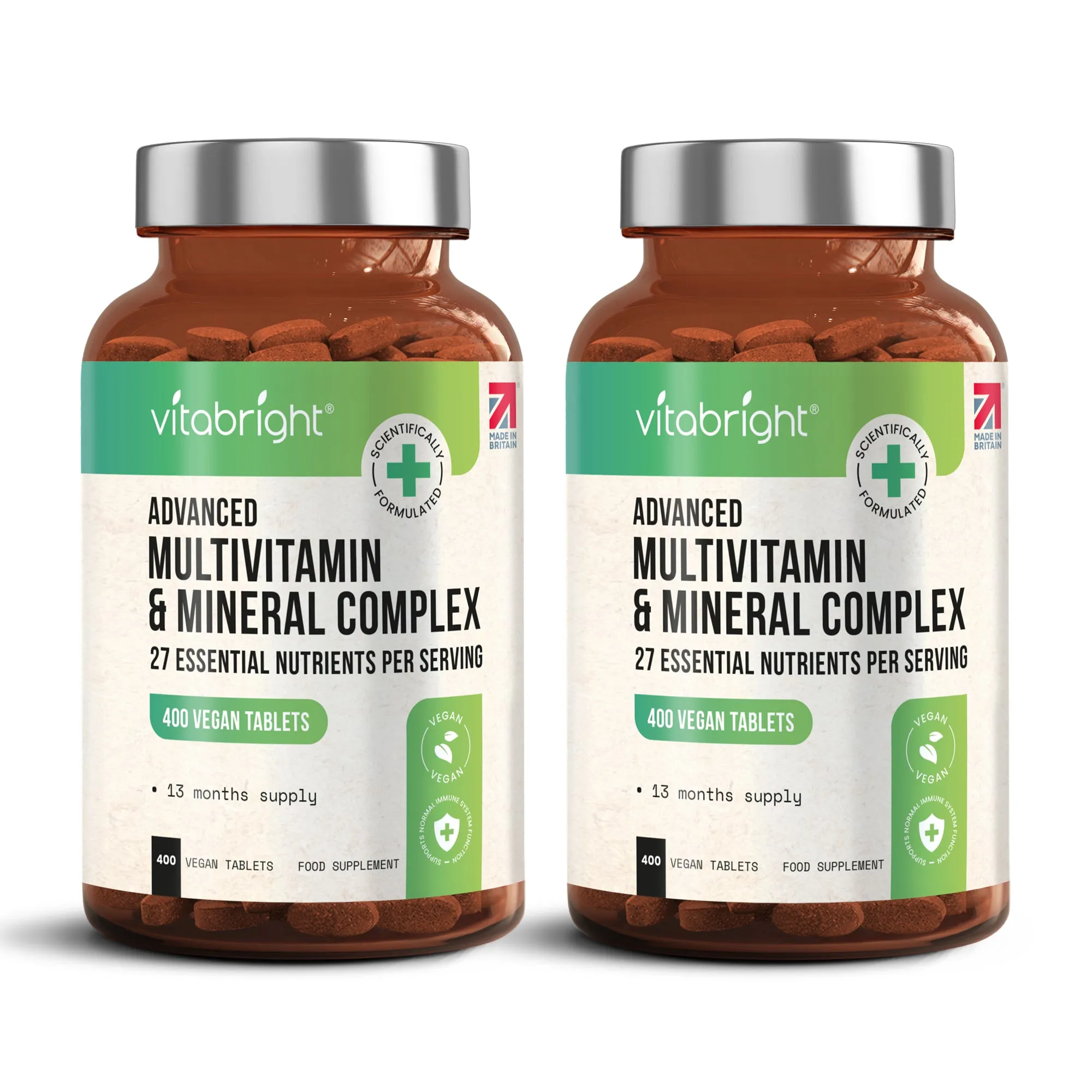 Multivitamin & Mineral Complex - 27 Essential Nutrients for Men & Women