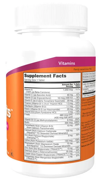 Now Multi-Vitamins Daily Vits Tablets 100ct
