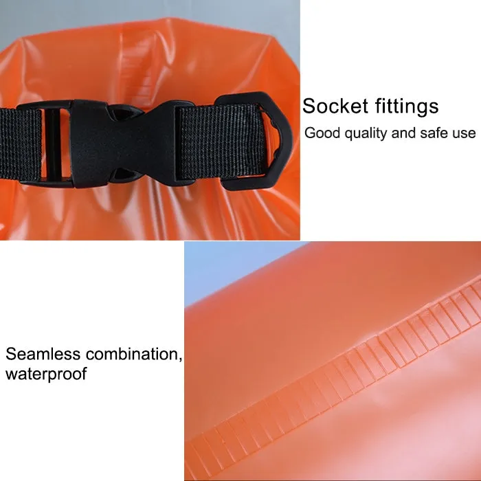 Outdoor Waterproof Single Shoulder Dry Bag Dry Sack PVC Barrel Bag, Capacity: 5L (Yellow)