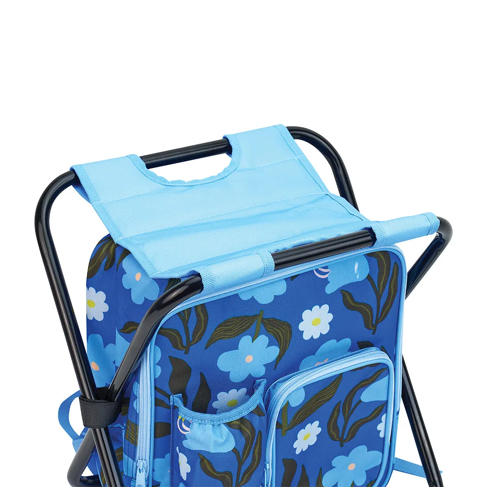 Picnic Cooler Chair - Nocturnal Blooms