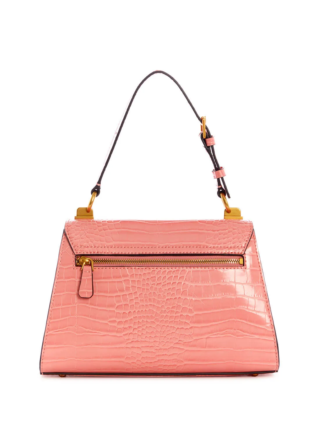 Pink Croc Stephi Top Handle Satchel
