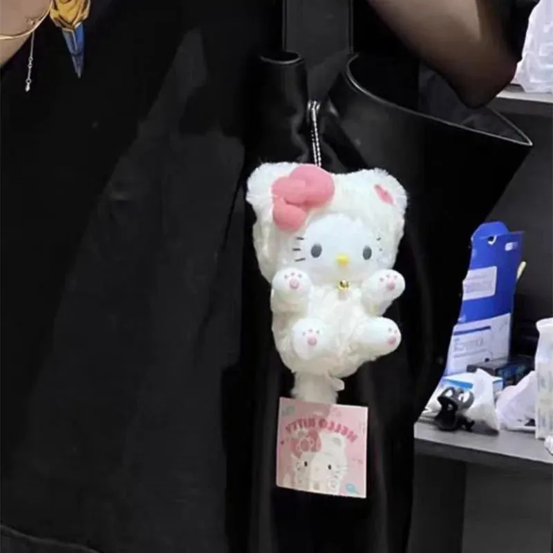Pink Kitty Claws Plush Doll Keychain - Lovesickdoe