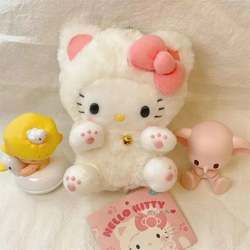 Pink Kitty Claws Plush Doll Keychain - Lovesickdoe