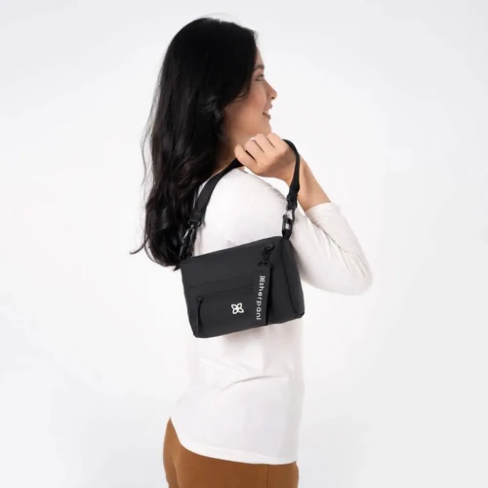 Sherpani Skye Mini Crossbody Bag in Raven Black