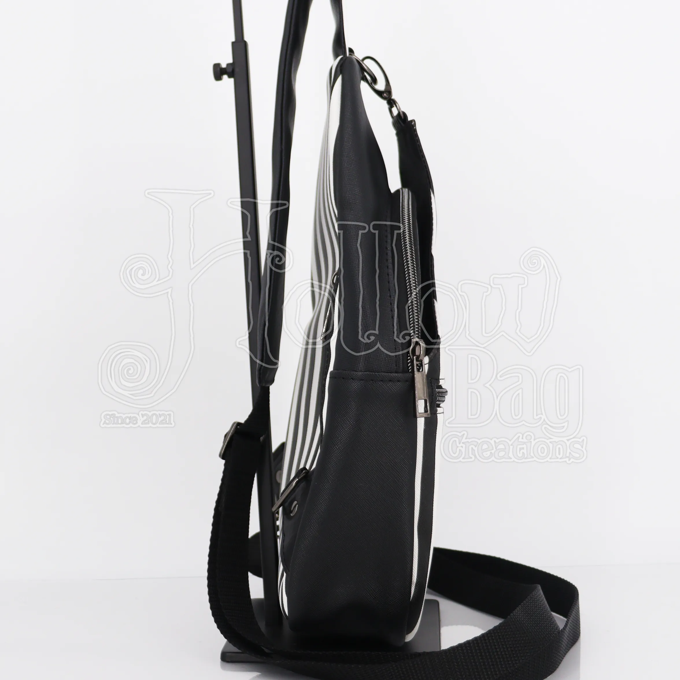 Sling Bag - B&W Stripes
