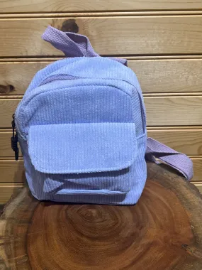 Small Corduroy Backpack - Lavender