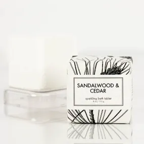 Sparkling Bath Tablet - Sandalwood & Cedar