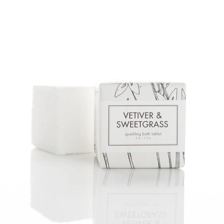 Sparkling Bath Tablets - Vetiver & Sweetgrass