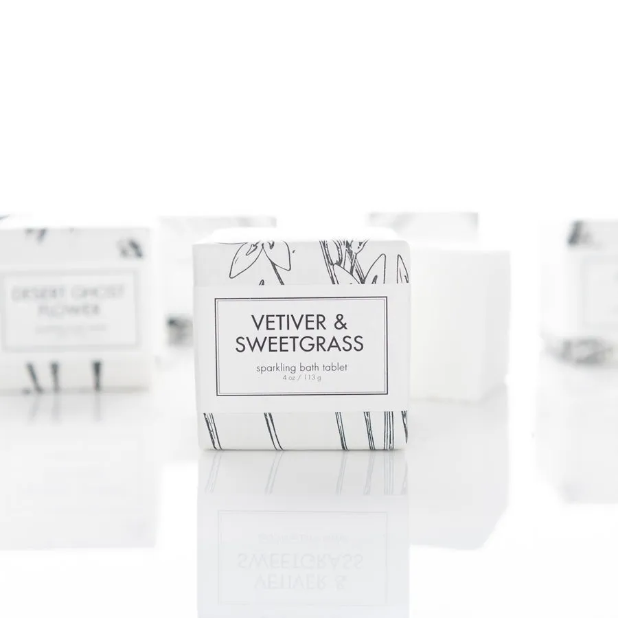 Sparkling Bath Tablets - Vetiver & Sweetgrass