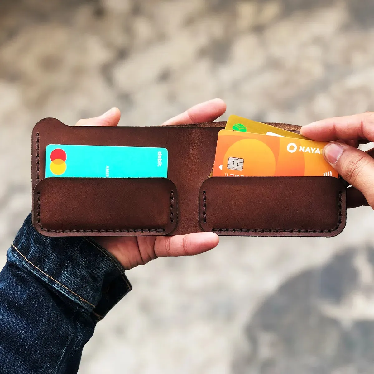 The Vortex: A Leather Bifold Wallet