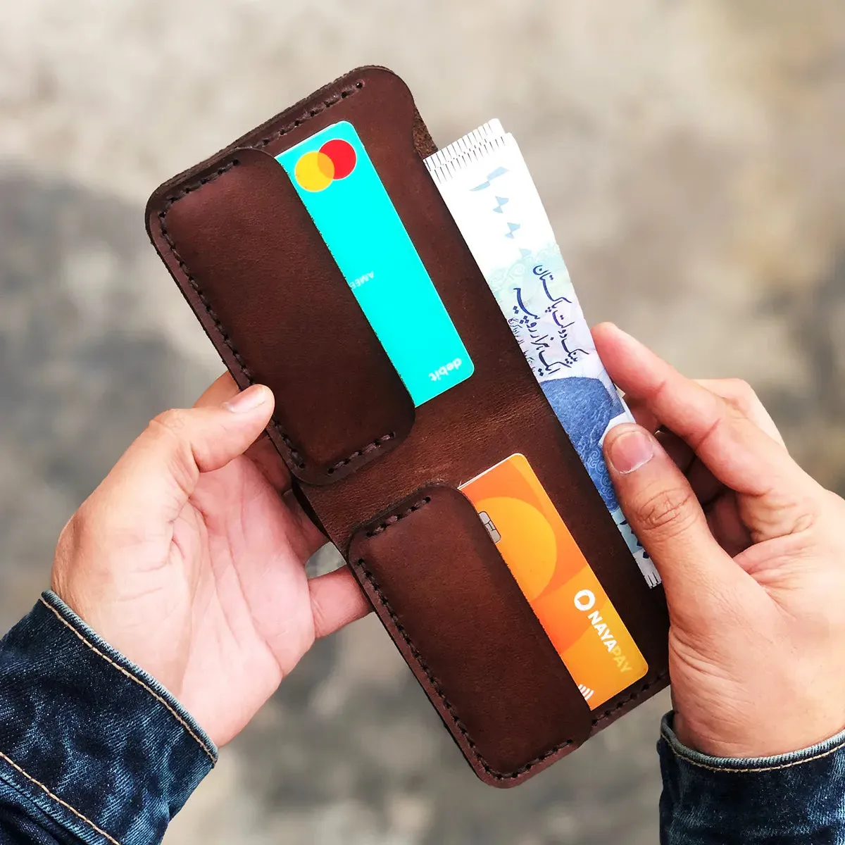The Vortex: A Leather Bifold Wallet