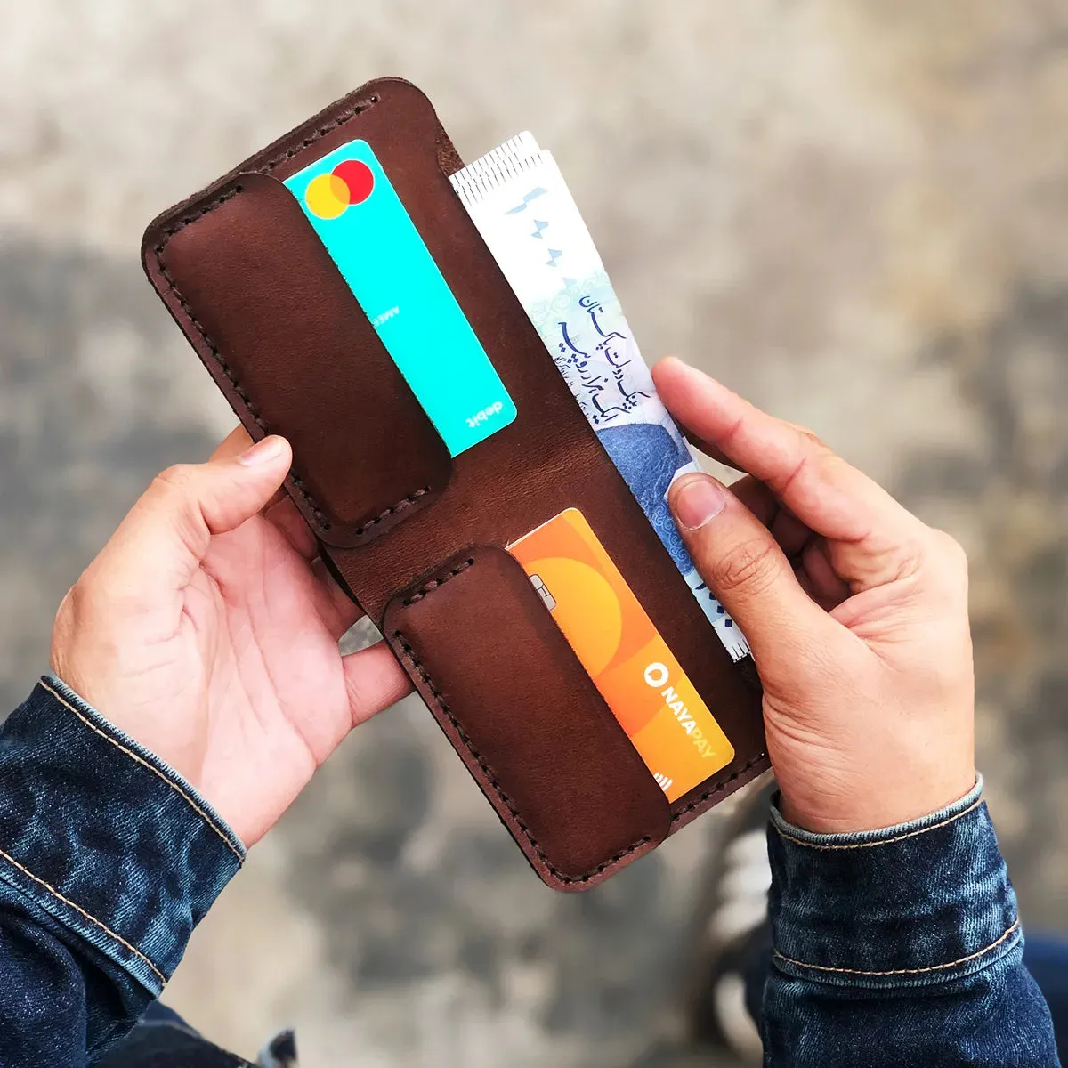 The Vortex: A Leather Bifold Wallet