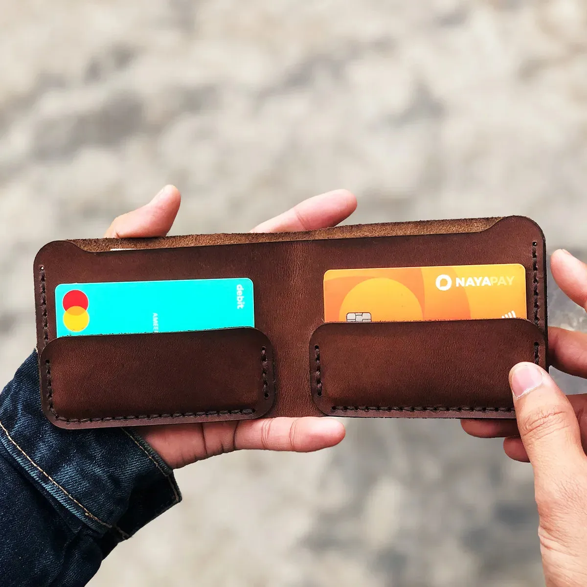 The Vortex: A Leather Bifold Wallet
