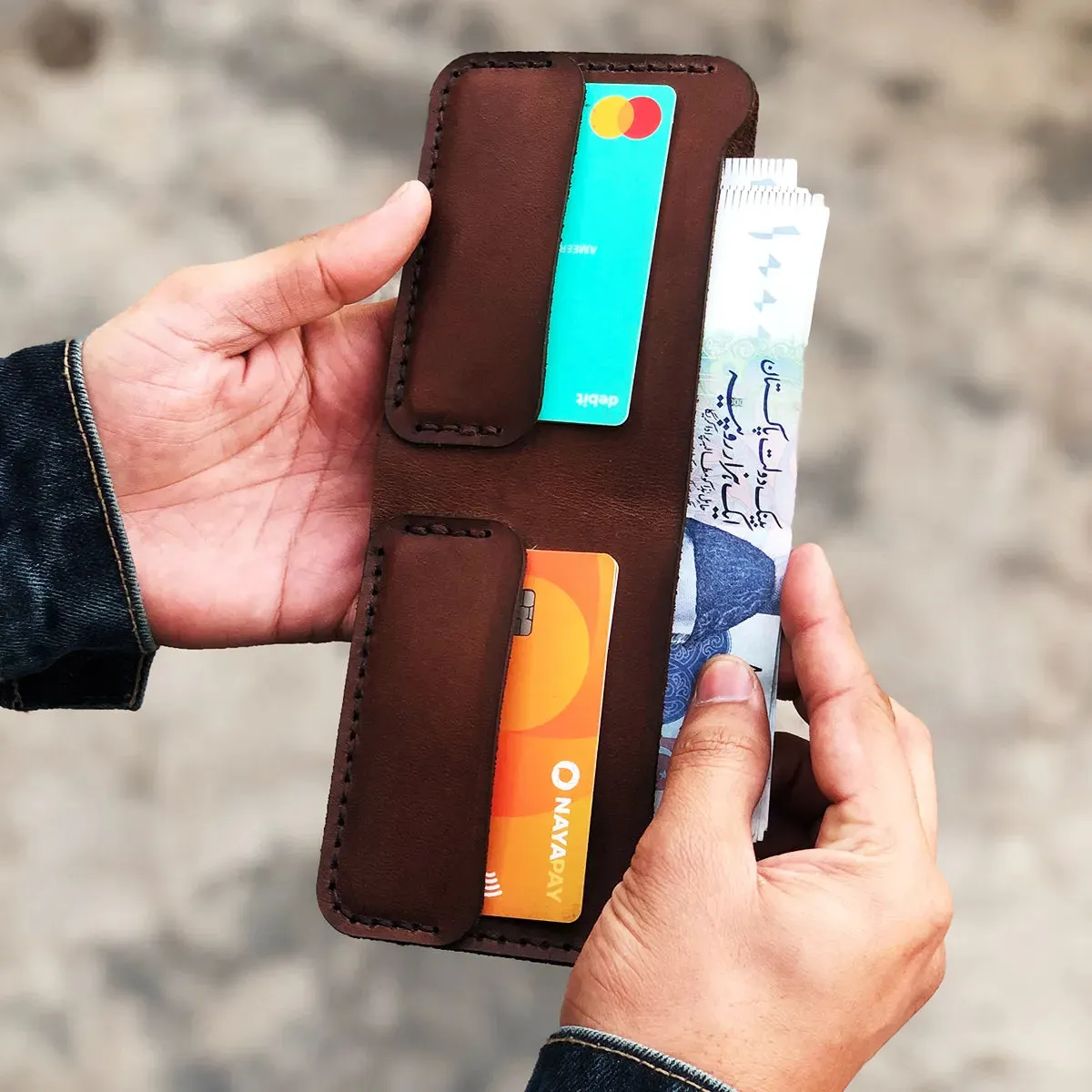 The Vortex: A Leather Bifold Wallet