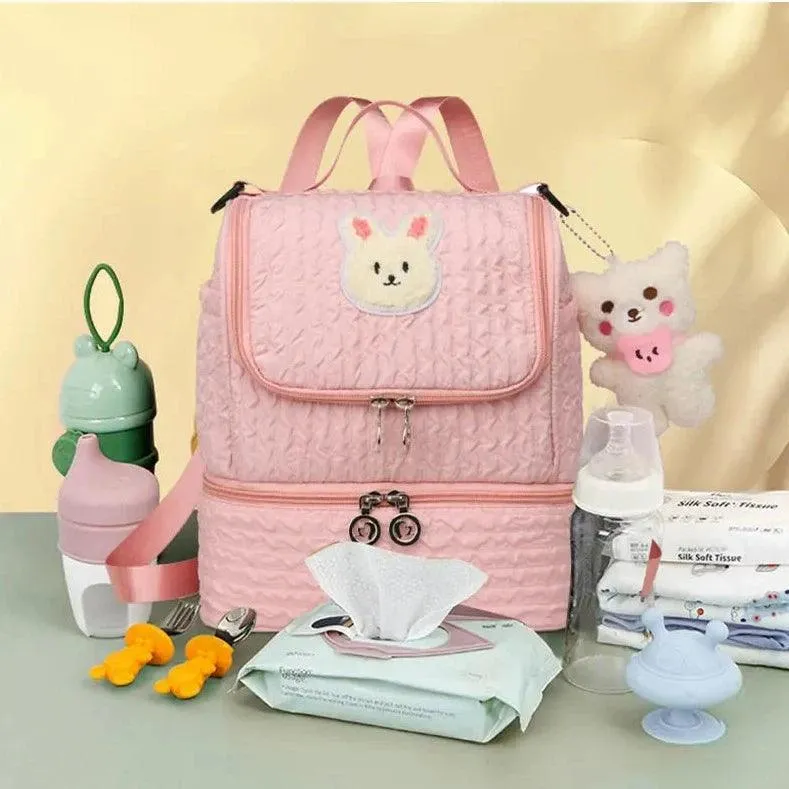 TSB85 Cool Backpacks For Children's Girls - Diaper Bags - Bunny Pattern