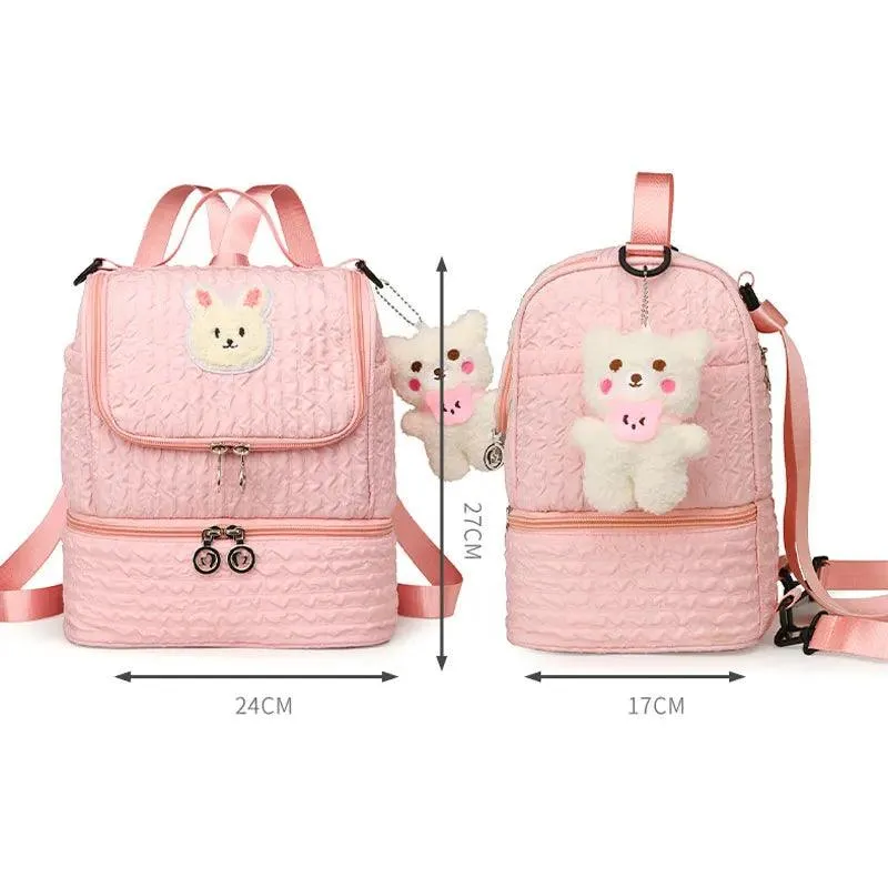 TSB85 Cool Backpacks For Children's Girls - Diaper Bags - Bunny Pattern