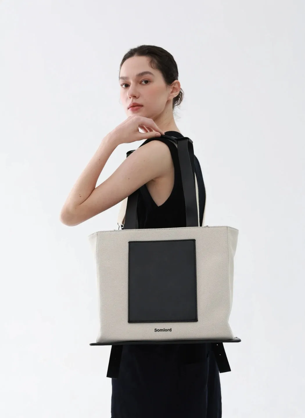 Urban Hybrid Canvas Structured Tote Backpack