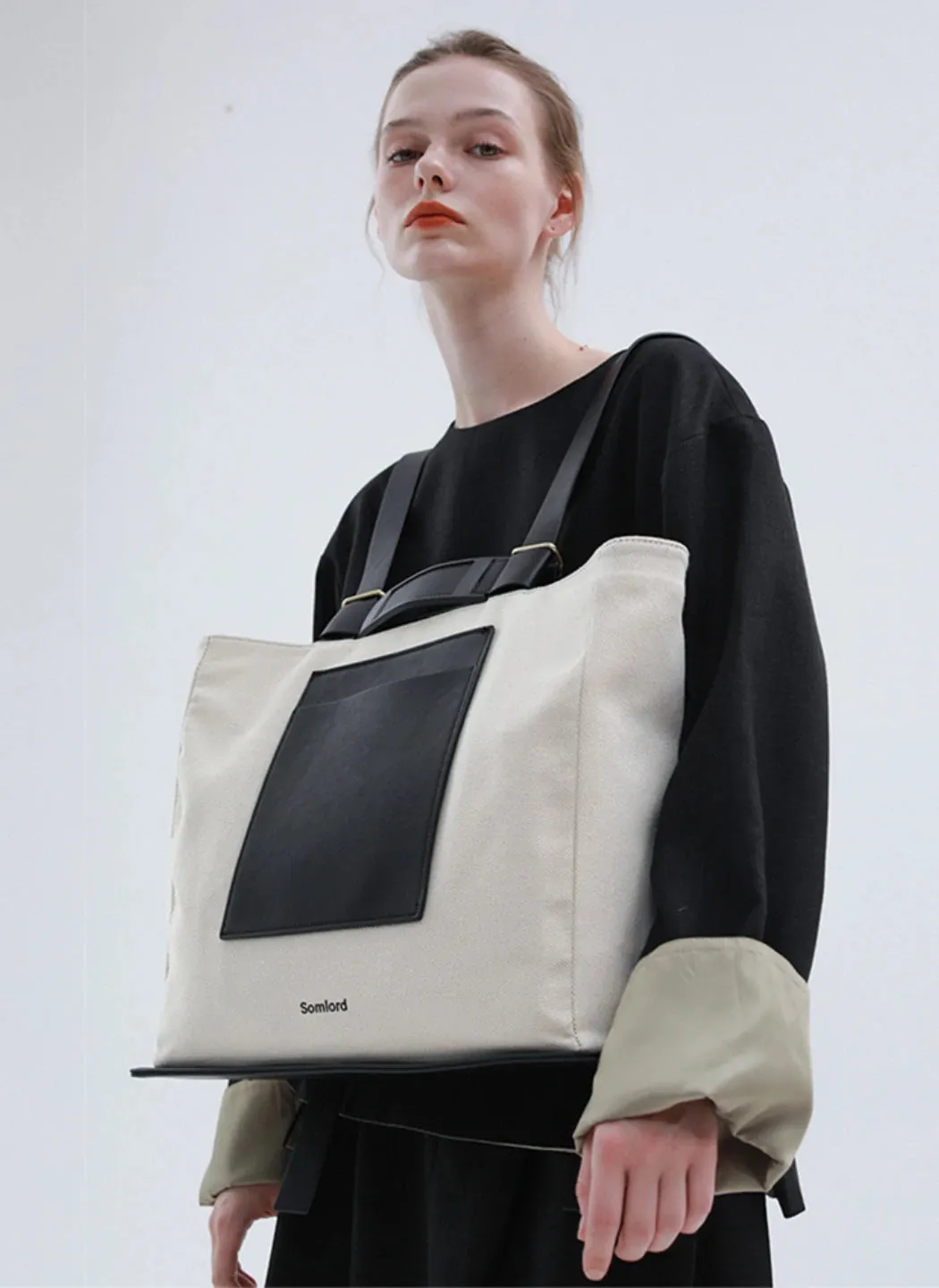 Urban Hybrid Canvas Structured Tote Backpack